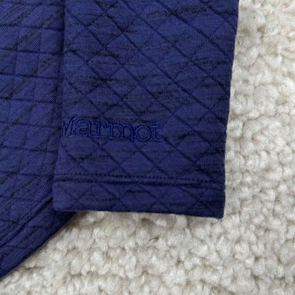 Marmot Annie Long Sleeve Pullover Sweatshirt Deep Dusk Blue NEW - Picture 10 of 12